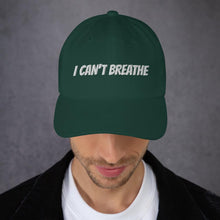 Φόρτωση εικόνας στο εργαλείο προβολής Συλλογής, Printful Dad Hat I Can&#39;t Breathe BLM Embroidered Dad Hat-Custom Adjustable Dad Hat-Wht

