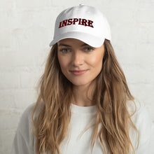 Cargar imagen en el visor de la galería, Printful Dad Hat Inspire Embroidered Dad Hat-Custom Adjustable Dad Hat-Red
