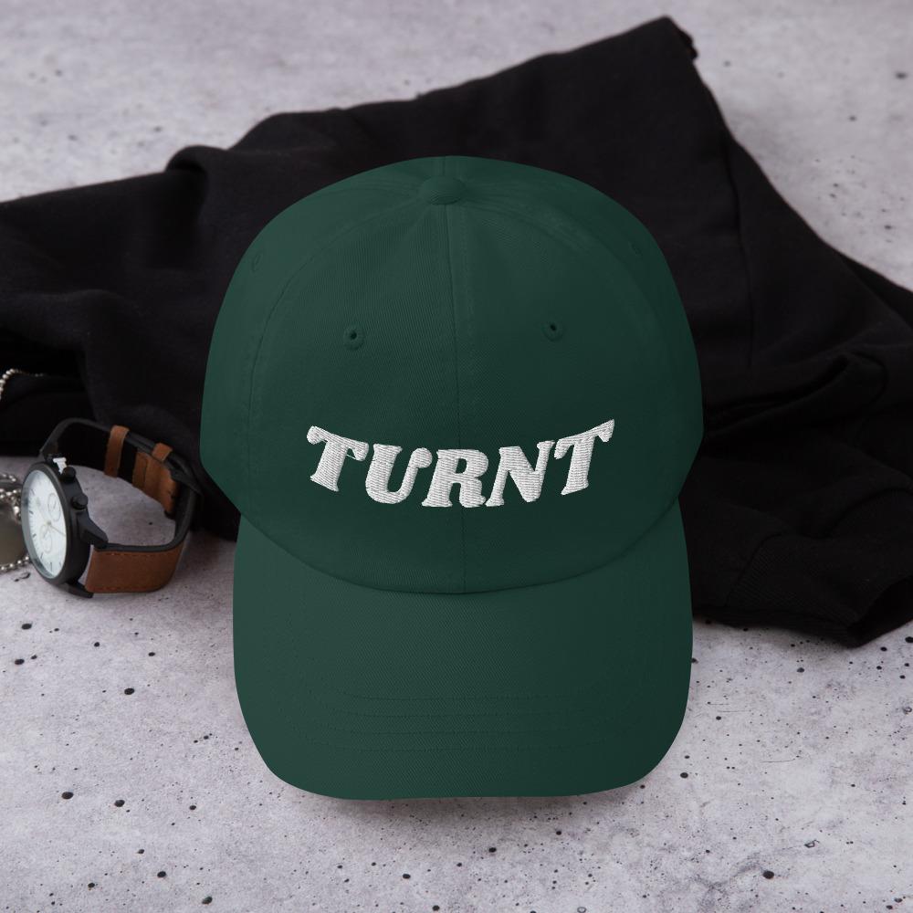 Printful Dad Hat Spruce Turnt Embroidered Dad Hat-Custom Adjustable Dad Hat