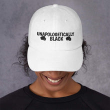 Afbeelding in Gallery-weergave laden, Printful Dad Hat Unapologetically Black Embroidered Dat Hat-Adjustable Dad Hat-Blk
