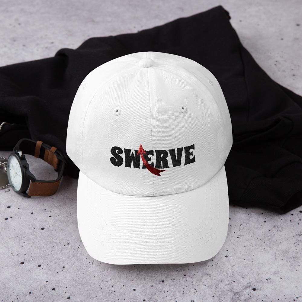 Printful Dad Hat White Swerve Embroidered Dad Hat-Custom Adjustable Dad Hat-Black