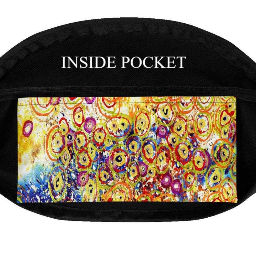 Printful Fanny Pack Swirls Water Proof Fanny Pack-Fanny Pack For Running-Cute Fanny Pack