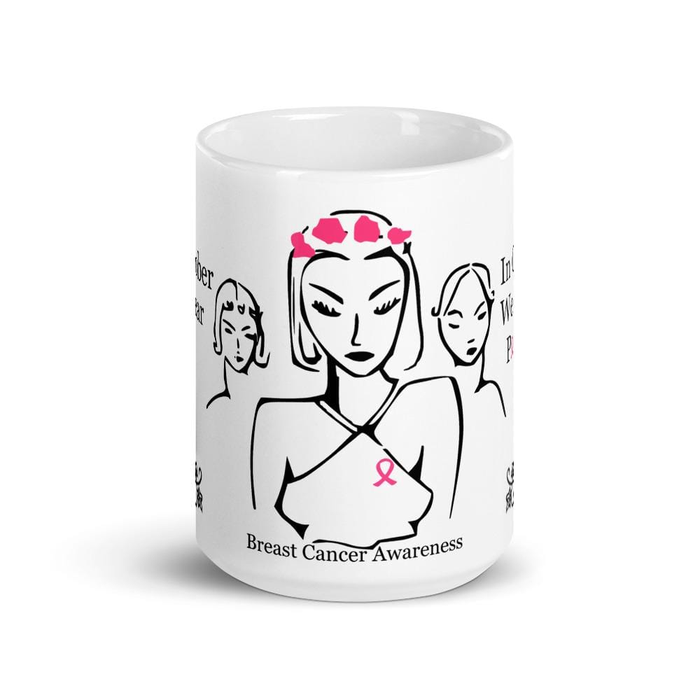 Printful Mug We Wear Pink Breast Cancer Awareness Mug-Custom Coffee mug