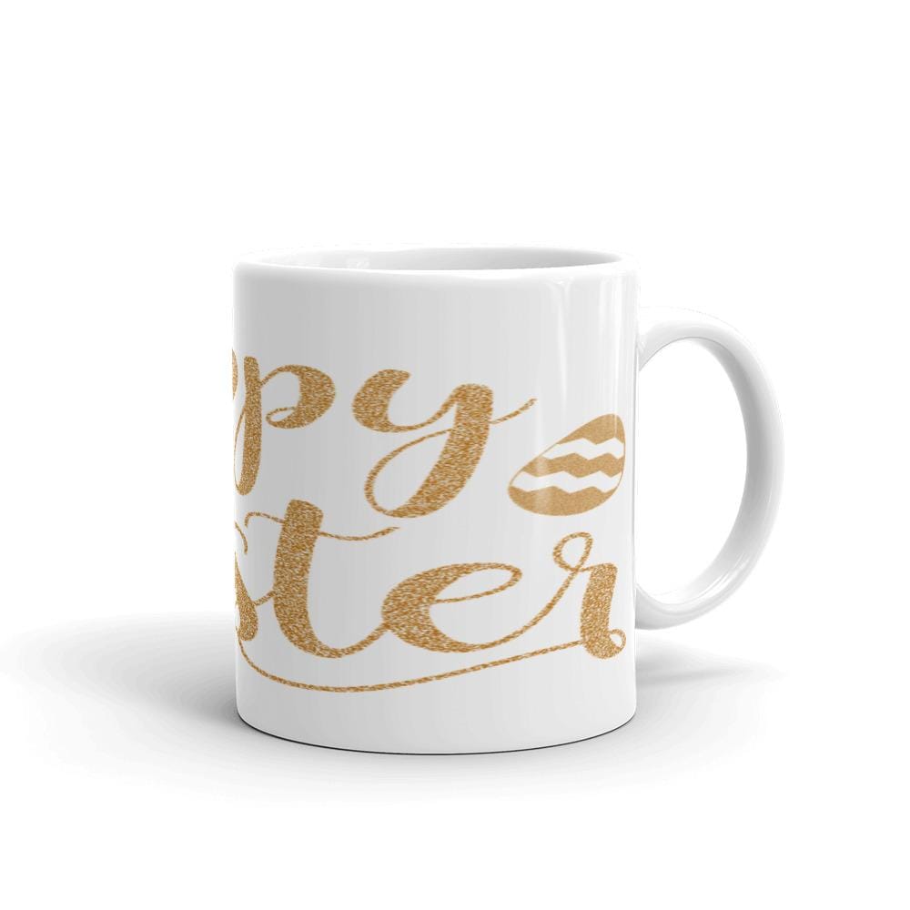 Printful Mugs 11oz Happy Easter Glossy White Mug-Funny Gift Idea For Men And Women