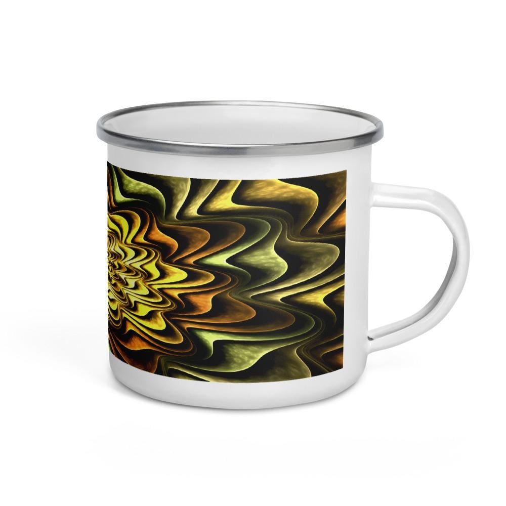 Printful Mugs Fractal-Halloween Enamel Mug