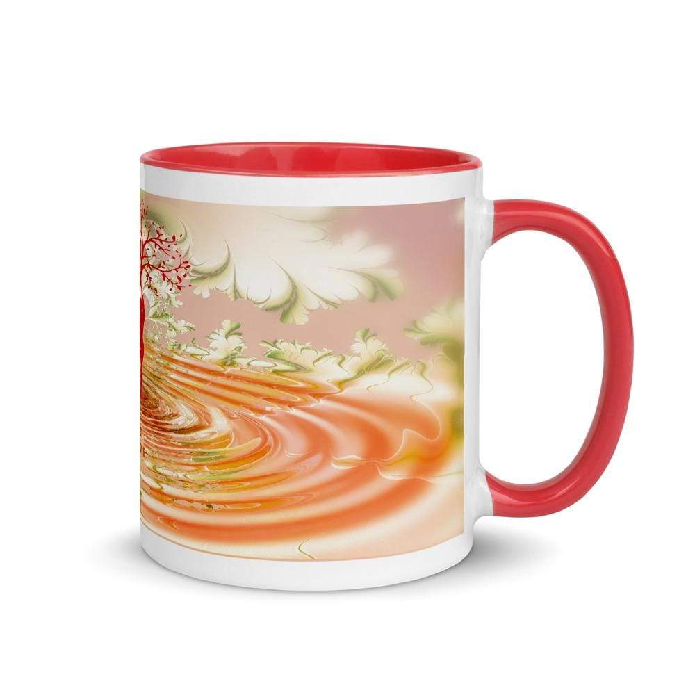 Printful Mugs Red Dance Cute Coffee Mug with Color Inside-Inspirational Mug With Color