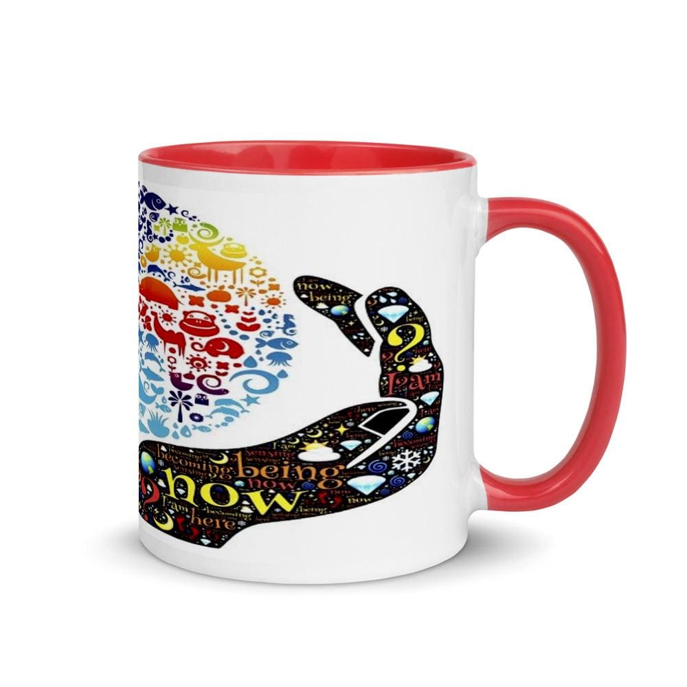 Printful Mugs Red I Am Cute Coffee Mug with Color Inside-Inspirational Mug With Color