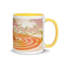 Load image into Gallery viewer, Printful Mugs Yellow Dance Cute Coffee Mug with Color Inside-Inspirational Mug With Color
