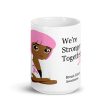 Load image into Gallery viewer, Printful Stronger Together Breast Cancer Awareness Mug-Custom Coffee Mug
