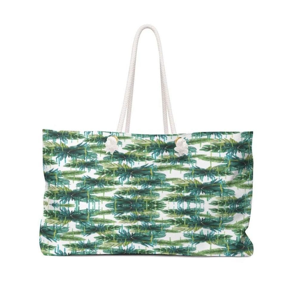 Printify Bags 24x13 Green Floral Weekender Bag-Women's Weekender Bag-Large Weekender Bag