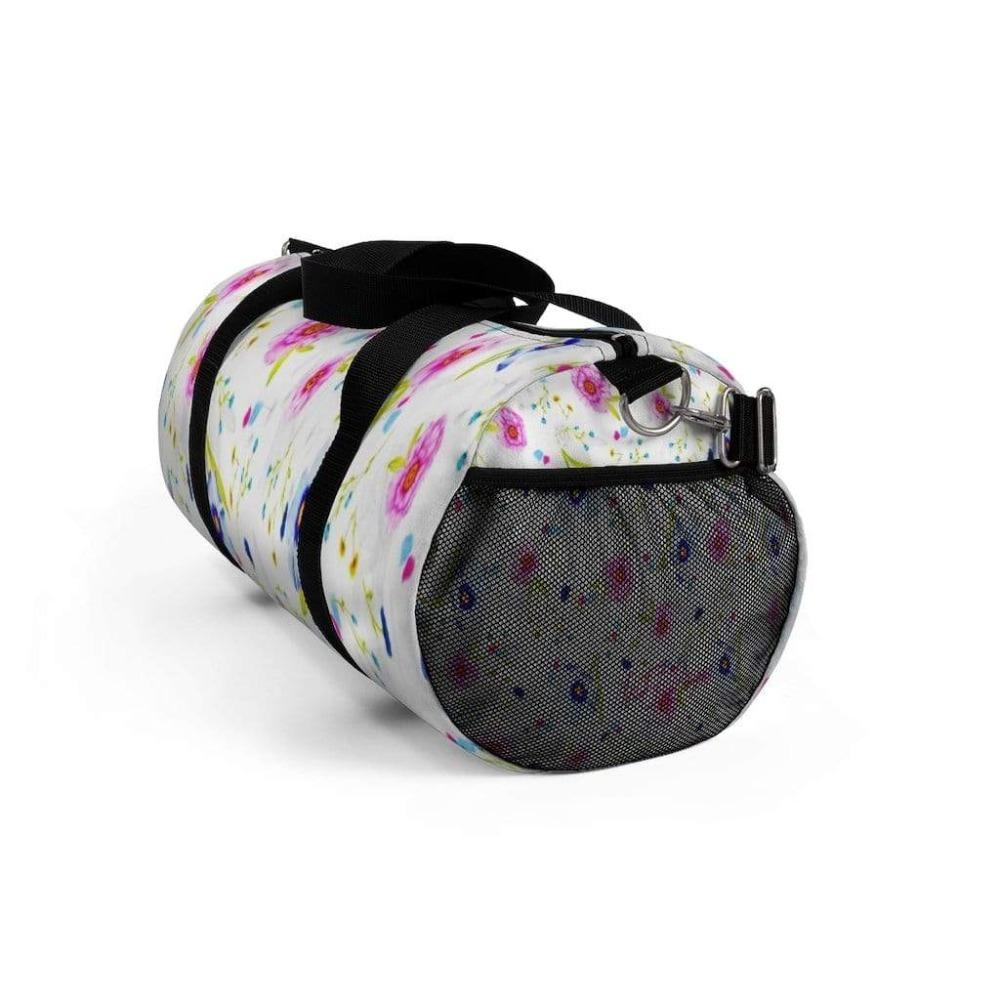 Printify Bags Floral Stripped Duffel Bag-Duffel Bag Carry On-Large Duffel Bag