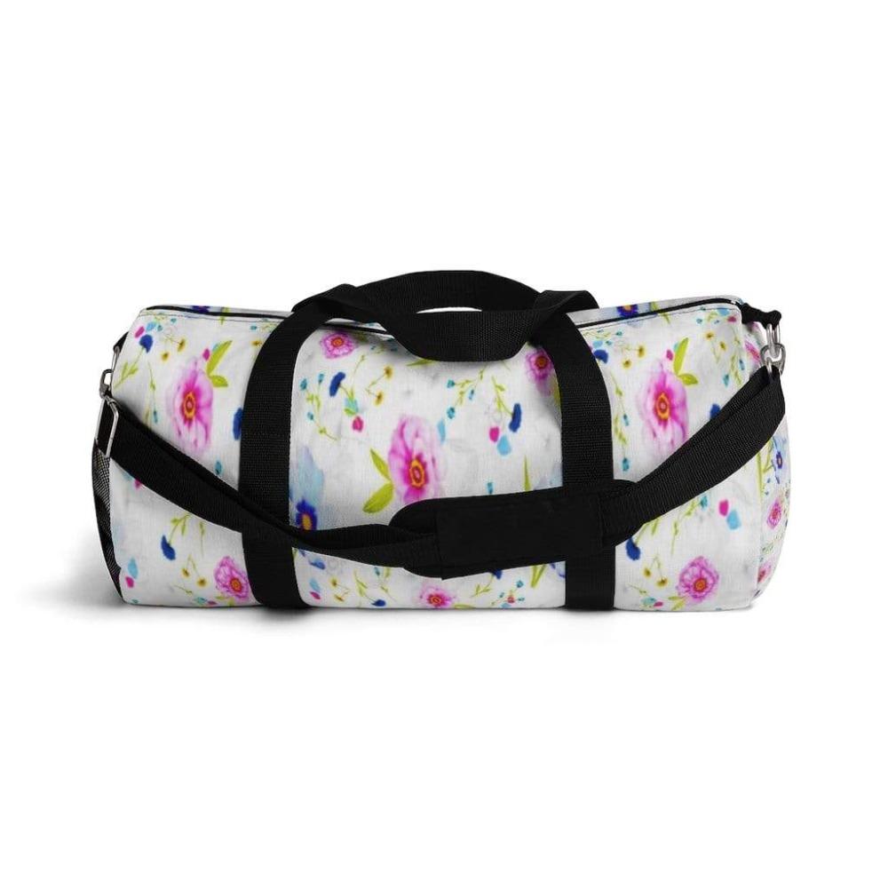 Printify Bags Floral Stripped Duffel Bag-Duffel Bag Carry On-Large Duffel Bag