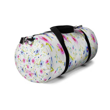 Load image into Gallery viewer, Printify Bags Floral Stripped Duffel Bag-Duffel Bag Carry On-Large Duffel Bag
