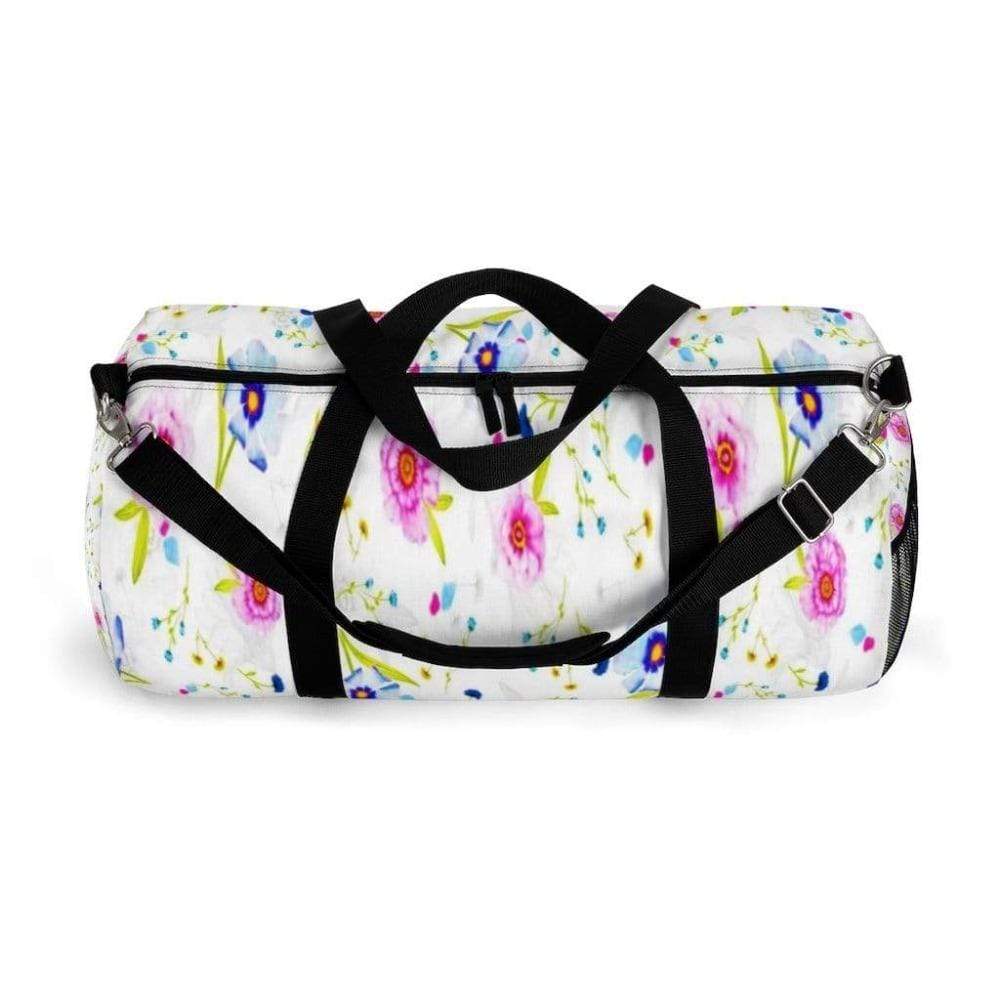 Printify Bags Floral Stripped Duffel Bag-Duffel Bag Carry On-Large Duffel Bag