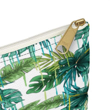 Load image into Gallery viewer, Printify Bags Green Floral Accessory Bag Pouch-Accessory Zipper Pouch-Accessory Bag
