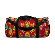 Cargar imagen en el visor de la galería, Printify Bags Large Neo Floral Stripped Duffel Bag-Duffel Bag Carry On-Large Duffel Bag
