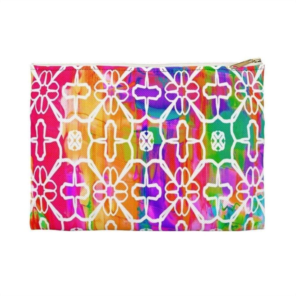 Printify Bags Large / White Vibrant Accessory Bag Pouch-Accessory Zipper Pouch - Accessory Bag