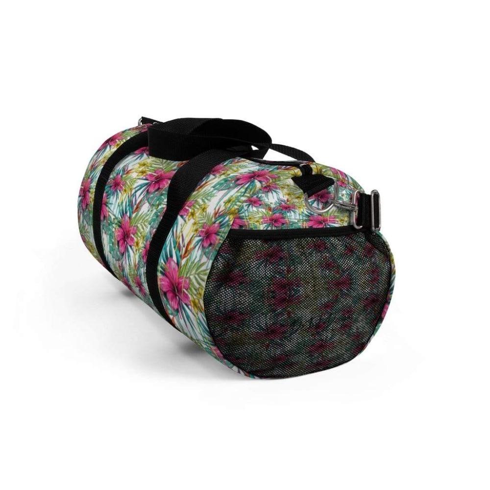 Printify Bags Pink Floral Duffel Bag-Duffel Bag Carry On-Large Duffel Bag