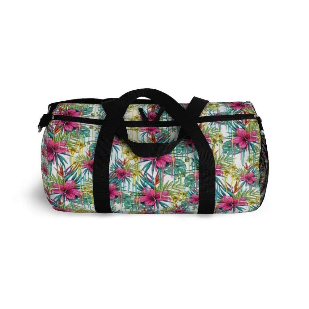 Printify Bags Pink Floral Duffel Bag-Duffel Bag Carry On-Large Duffel Bag