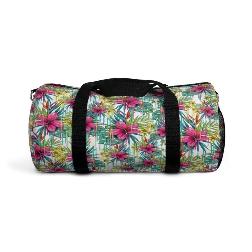 Printify Bags Pink Floral Duffel Bag-Duffel Bag Carry On-Large Duffel Bag