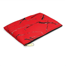 Load image into Gallery viewer, Printify Bags Red Marble Accessory Bag Pouch-Accessory Zipper Pouch- Accessory Bag
