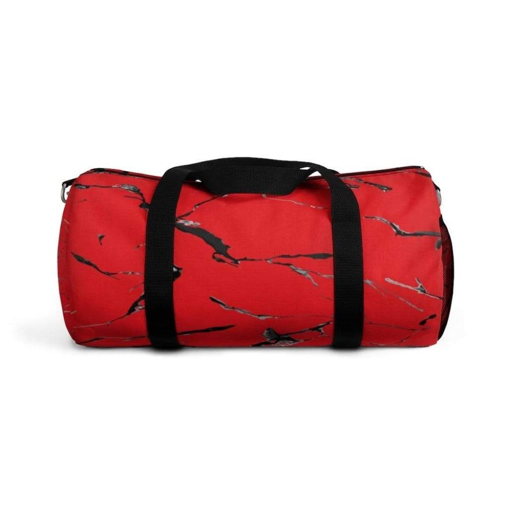 Printify Bags Red Marble Duffel Bag-Duffel Bag Carry On-Large Duffel Bag