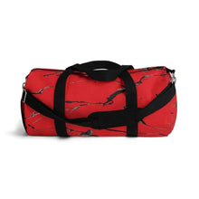 Load image into Gallery viewer, Printify Bags Red Marble Duffel Bag-Duffel Bag Carry On-Large Duffel Bag
