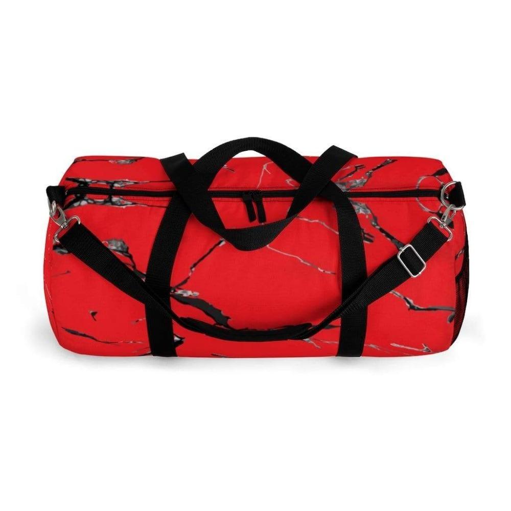 Printify Bags Red Marble Duffel Bag-Duffel Bag Carry On-Large Duffel Bag