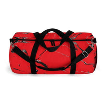 Load image into Gallery viewer, Printify Bags Red Marble Duffel Bag-Duffel Bag Carry On-Large Duffel Bag
