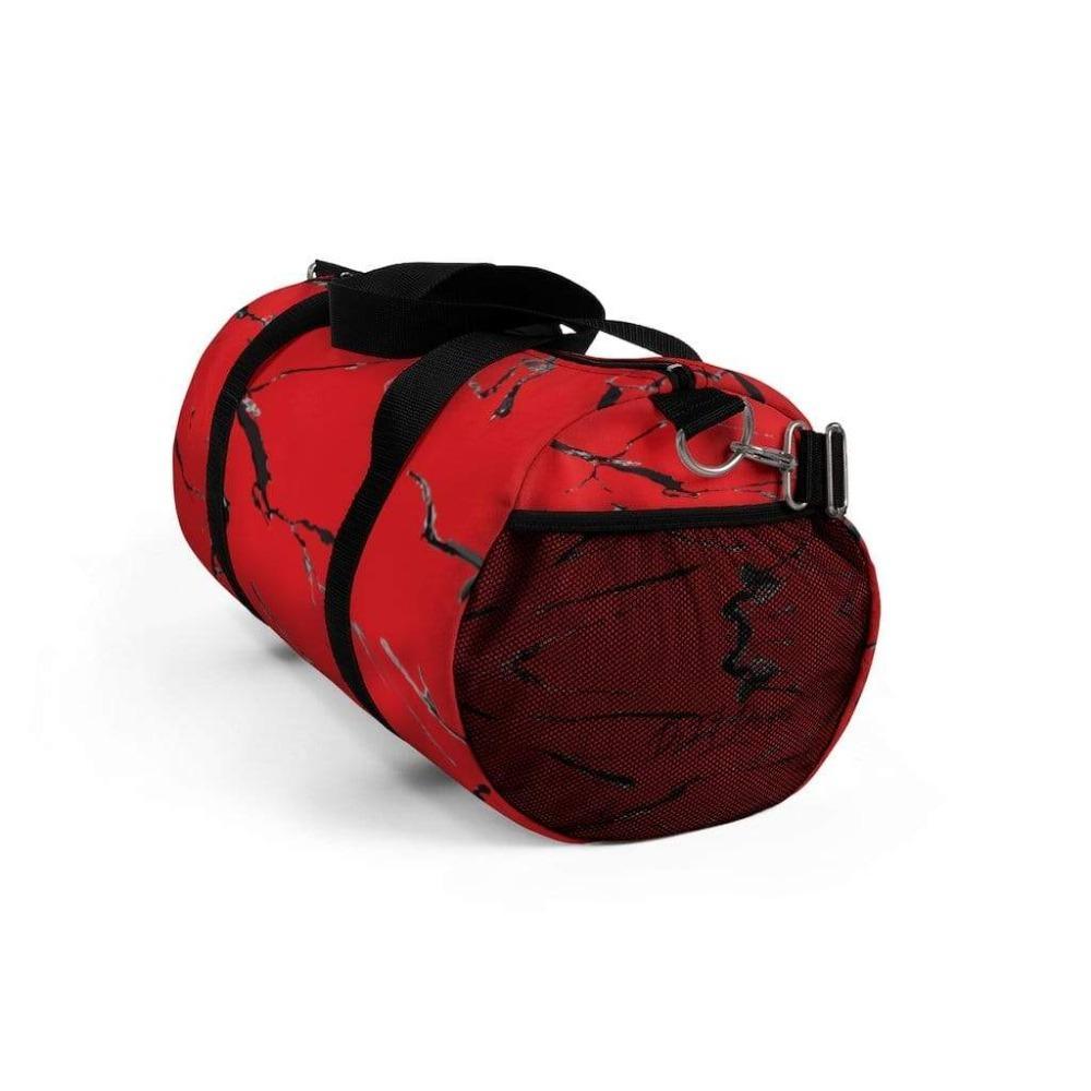 Printify Bags Red Marble Duffel Bag-Duffel Bag Carry On-Large Duffel Bag