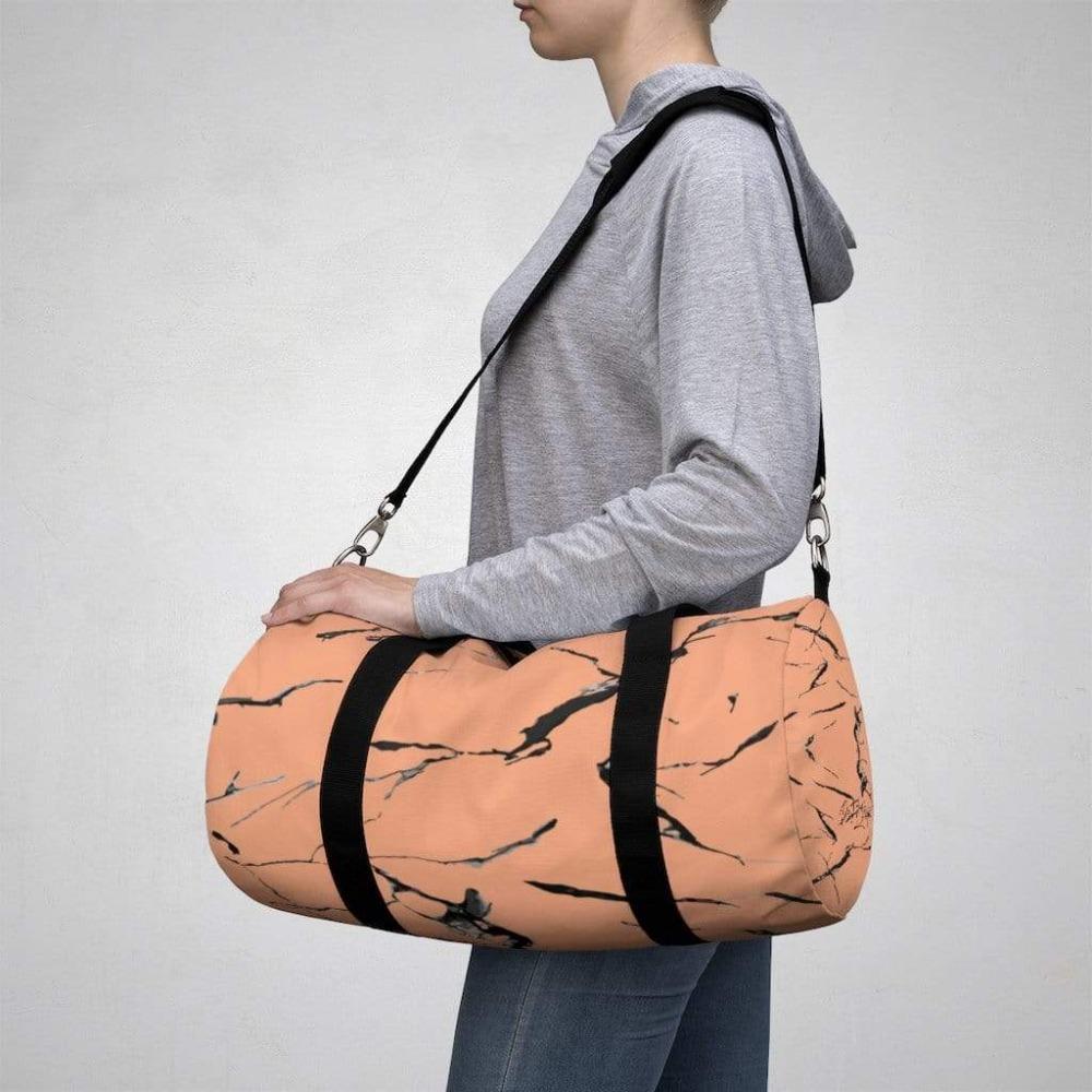 Printify Bags Small Peach Duffel Bag-Duffel Bag Carry On-Large Duffel Bag-Small Duffel Bag