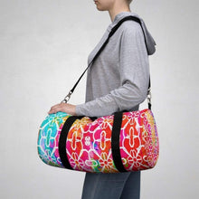 Φόρτωση εικόνας στο εργαλείο προβολής Συλλογής, Printify Bags Small Vibrant Stripped Duffel Bag-Duffel Bag Carry On-Large Duffel Bag
