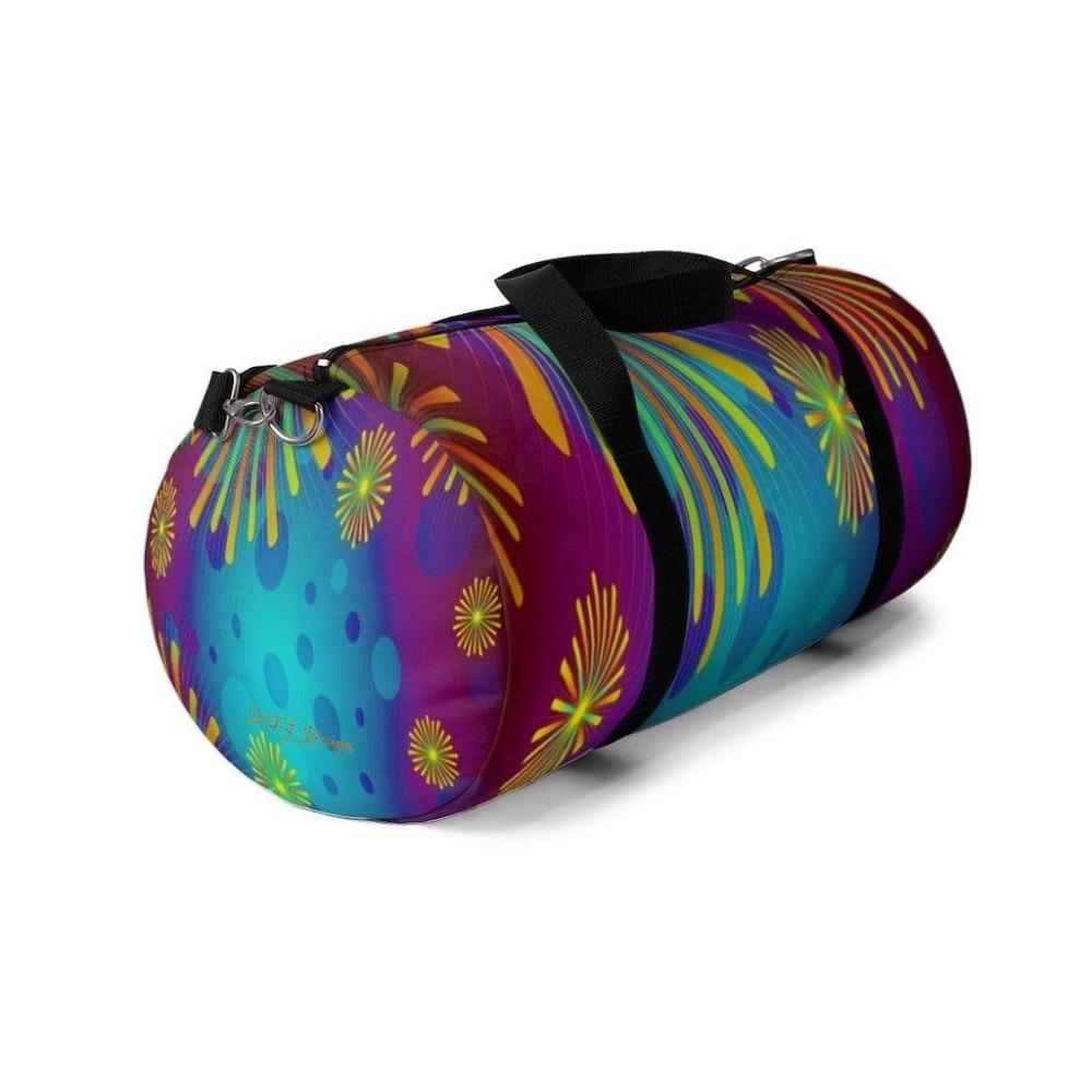 Printify Bags Starburst Stripped Duffel Bag-Duffel Bag Carry On