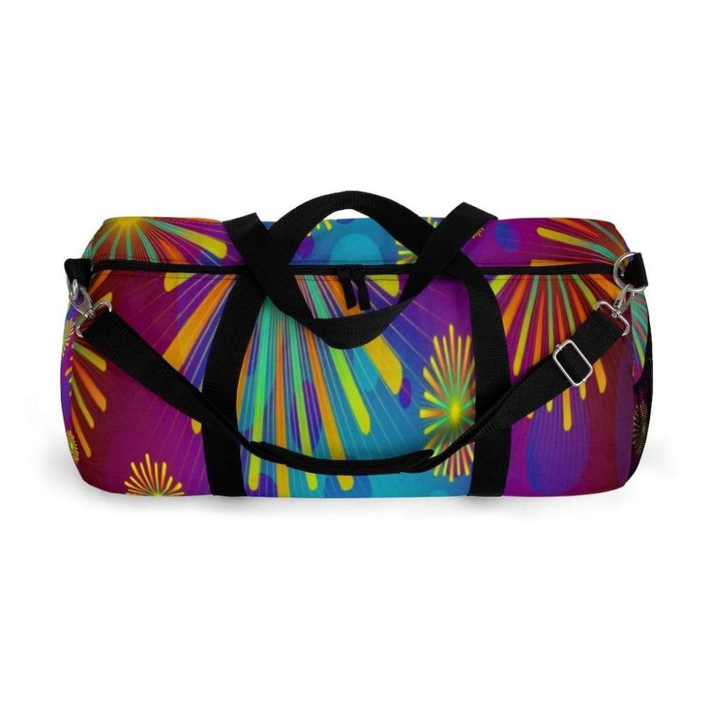 Printify Bags Starburst Stripped Duffel Bag-Duffel Bag Carry On