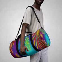 Cargar imagen en el visor de la galería, Printify Bags Starburst Stripped Duffel Bag-Duffel Bag Carry On
