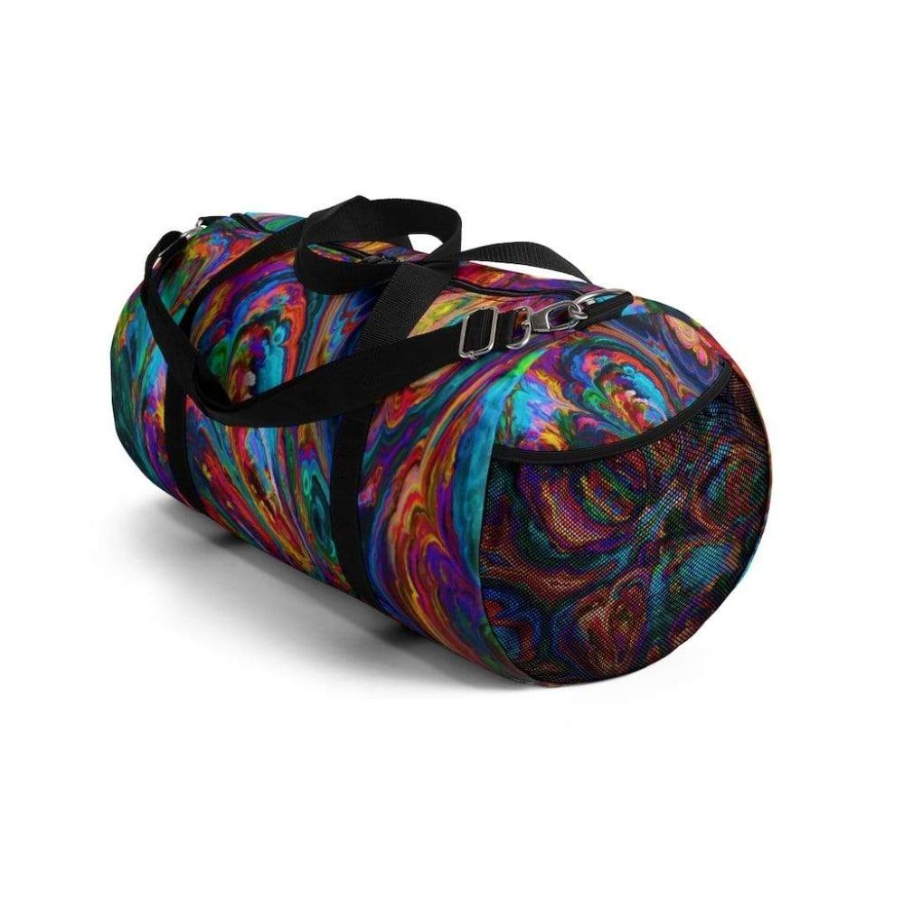 Printify Bags Twisted Stripped Duffel Bag-Duffel Bag Carry On-Large Duffel Bag