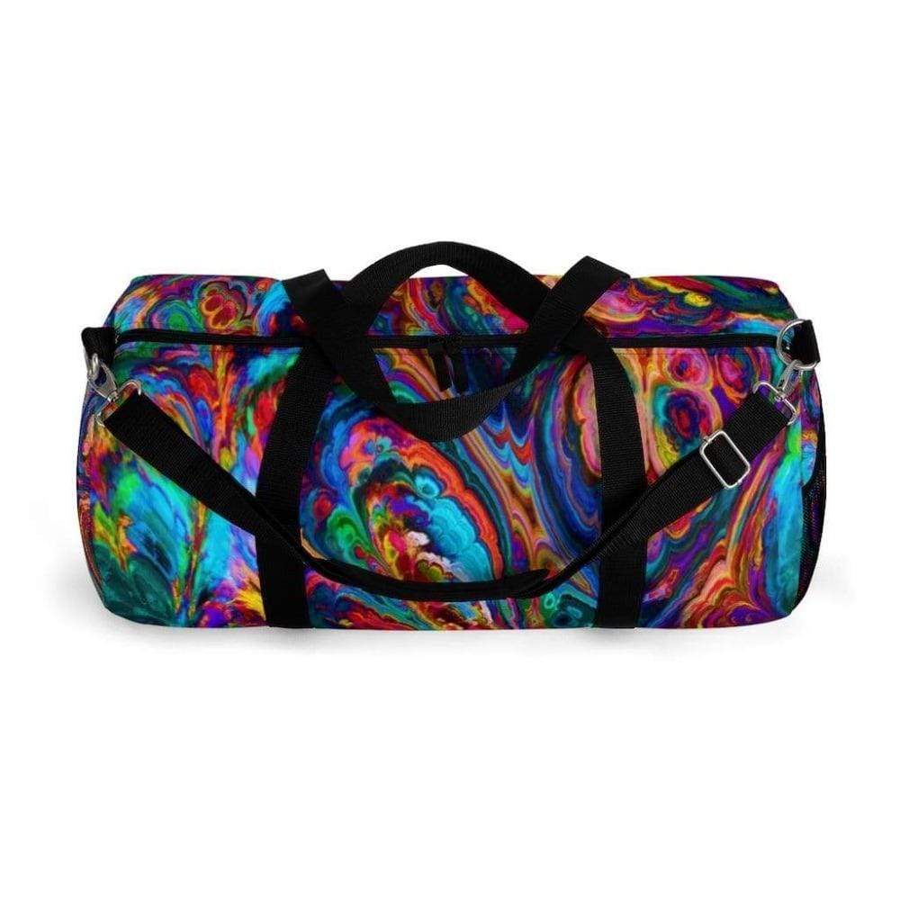 Printify Bags Twisted Stripped Duffel Bag-Duffel Bag Carry On-Large Duffel Bag