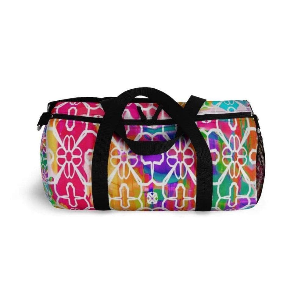 Printify Bags Vibrant Stripped Duffel Bag-Duffel Bag Carry On-Large Duffel Bag