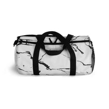 Load image into Gallery viewer, Printify Bags White Marble Duffel Bag-Duffel Bag Carry On-Large Duffel Bag
