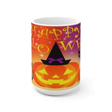 Load image into Gallery viewer, Printify Mug 15oz Halloween Jackal Ceramic White Mug-Travel-Tea Cup-Fall-Farmhouse
