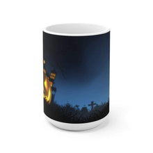 Load image into Gallery viewer, Printify Mug 15oz Pumpkin Halloween White Ceramic Mug-Travel-Tea Cup-Fall-Farmhouse
