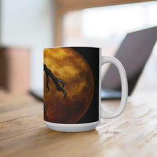 Load image into Gallery viewer, Printify Mug Crows Feet Halloween Ceramic White Mug-Travel-Tea Cup-Fall-Farmhouse
