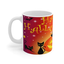 Charger l&#39;image dans la galerie, Printify Mug Halloween Jackal Ceramic White Mug-Travel-Tea Cup-Fall-Farmhouse
