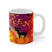 Φόρτωση εικόνας στο εργαλείο προβολής Συλλογής, Printify Mug Halloween Jackal Ceramic White Mug-Travel-Tea Cup-Fall-Farmhouse
