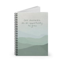 Load image into Gallery viewer, Printify Paper products Spiral Notebook Obstacles Spiral Notebook - Notebook Ruled-Spiral Notebook Journal
