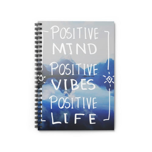 Printify Paper products Spiral Notebook Positive Mind Spiral Notebook - Ruled Line - Spiral Notebook Journal