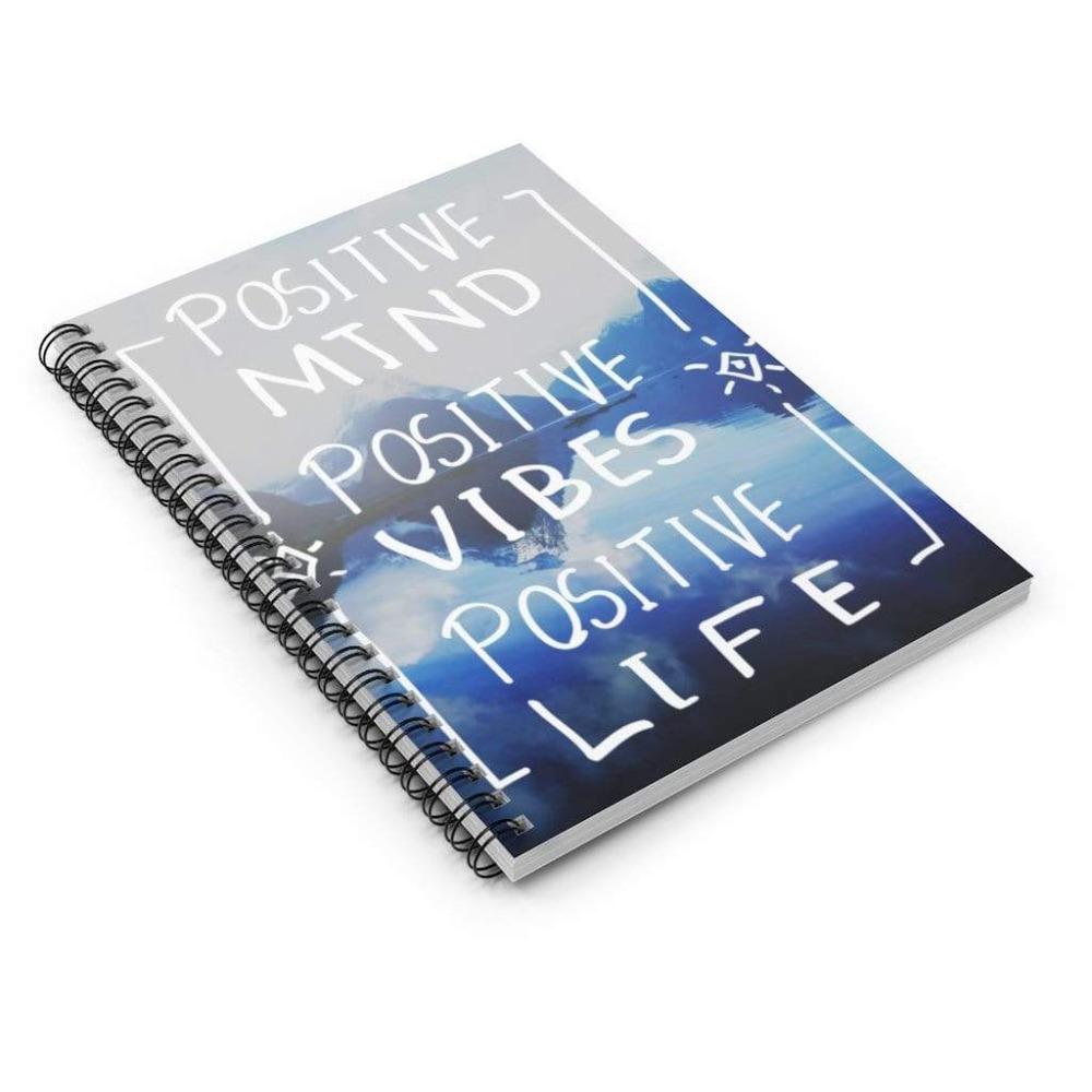 Printify Paper products Spiral Notebook Positive Mind Spiral Notebook - Ruled Line - Spiral Notebook Journal