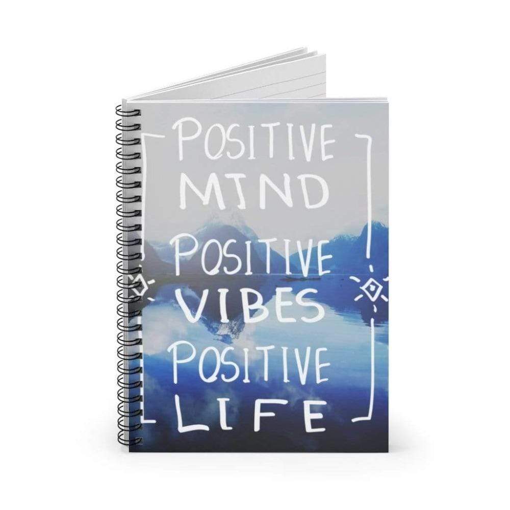 Printify Paper products Spiral Notebook Positive Mind Spiral Notebook - Ruled Line - Spiral Notebook Journal