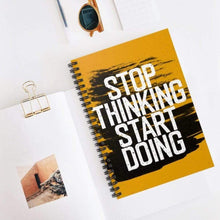 Cargar imagen en el visor de la galería, Printify Paper products Spiral Notebook Stop Thinking Start Doing Spiral Notebook - Spiral Notebook Journal
